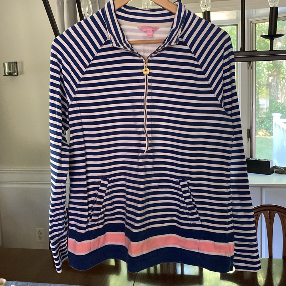 Lilly Pulitzer Pink and Blue Popover